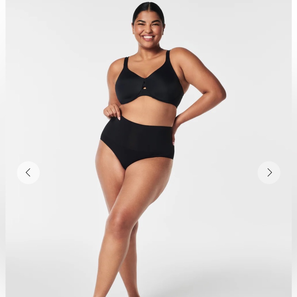 Spanx EcoCare Seamless Shaping Brief Black Size Large NWT - Picture 2 of 4
